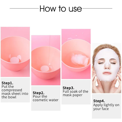 Picture of BIOAQUA Compressed Facial Tablet Face Sheet Mask - 1pcs