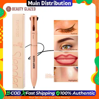 Picture of Beauty Glazed 4 In 1 Makeup Pen - Eyeliner, EyeBrow Lipliner & Highlighter