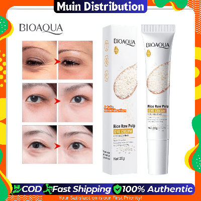 Picture of BIOAQUA Rice Raw Pulp Eye Cream - 20g for Lighting Eyes Firming Eye Creams Anti Dark Circle Moisturizing Eyes Skin Care