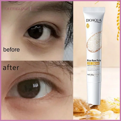 Picture of BIOAQUA Rice Raw Pulp Eye Cream - 20g for Lighting Eyes Firming Eye Creams Anti Dark Circle Moisturizing Eyes Skin Care