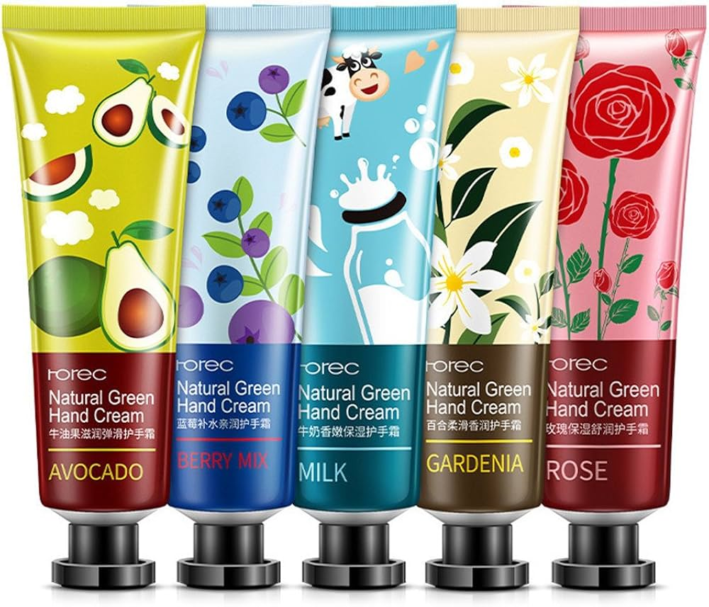 Picture of Horec ( Pack of 5pcs ) Plant Extract Hydrate & Restore Protecting Hand & Cuticle Cream - Moisturizing Smoothing Hand Cream