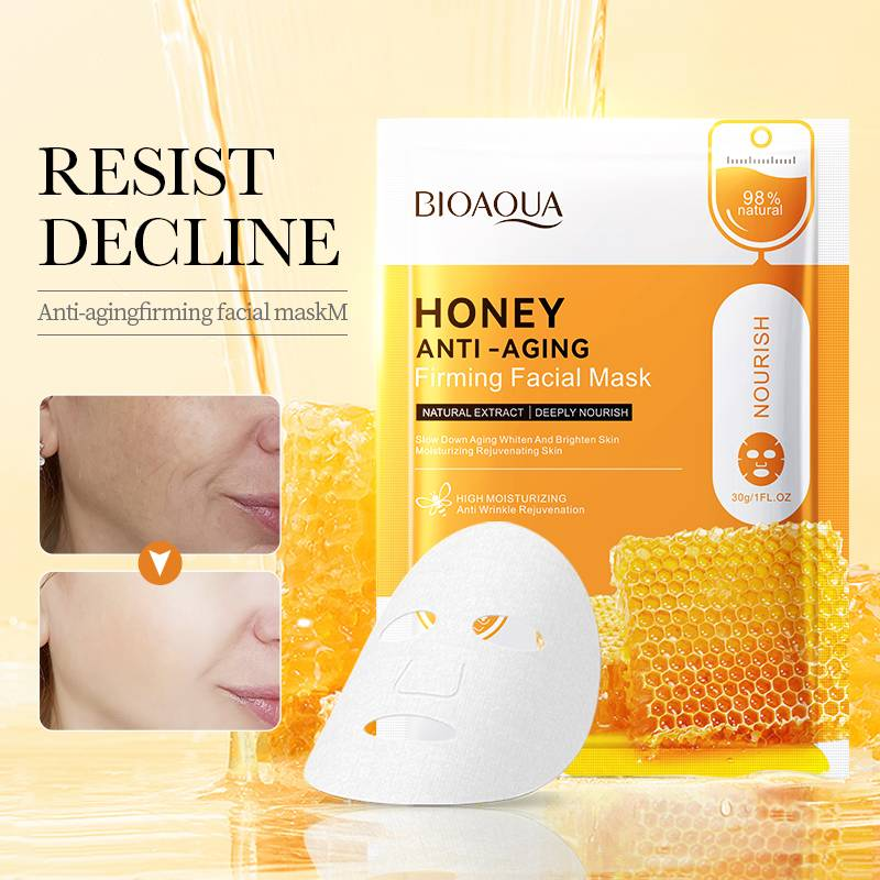 Picture of Bioaqua Honey Anti-Aging Firming Nourish Facial Sheet Mask - 1pcs