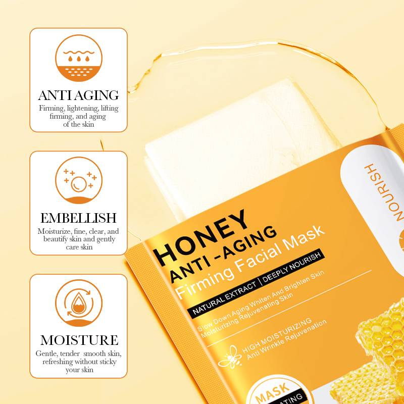 Picture of Bioaqua Honey Anti-Aging Firming Nourish Facial Sheet Mask - 1pcs
