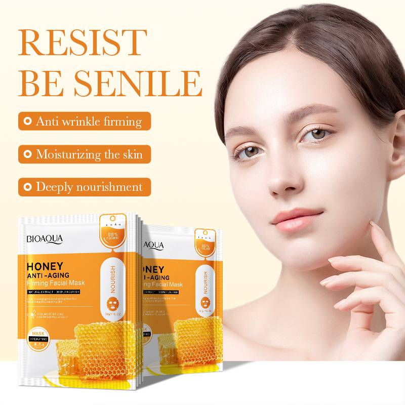Picture of Bioaqua Honey Anti-Aging Firming Nourish Facial Sheet Mask - 1pcs