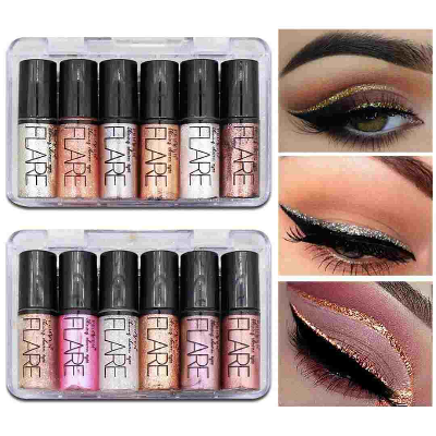 Picture of 6pcs Long Lasting Shimmer Liquid Glitter Eyeliner & Glitter Eyeshadow set