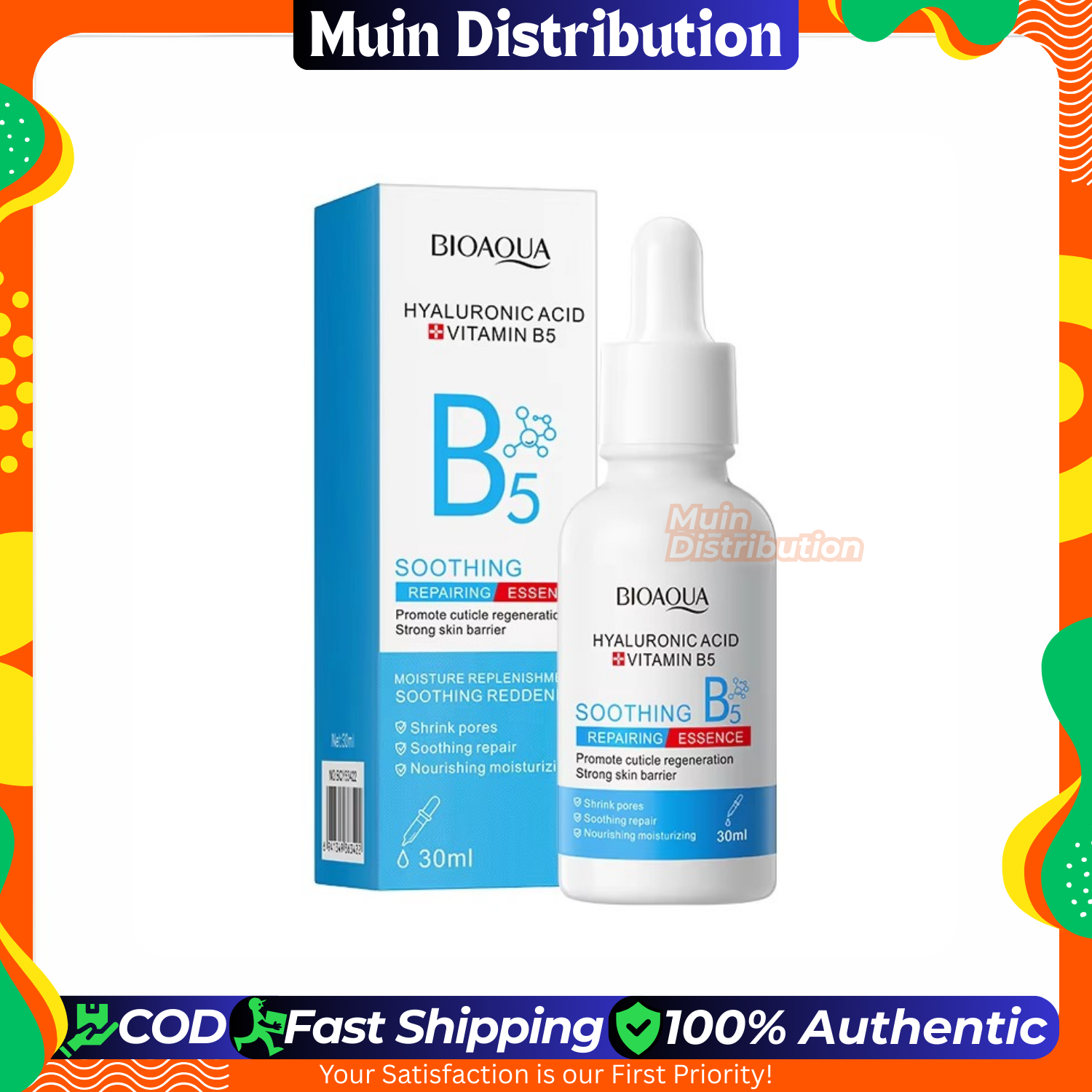 Picture of BIOAQUA Hyaluronic Acid Vitamin B5 Soothing Repair Face Serum 30ml