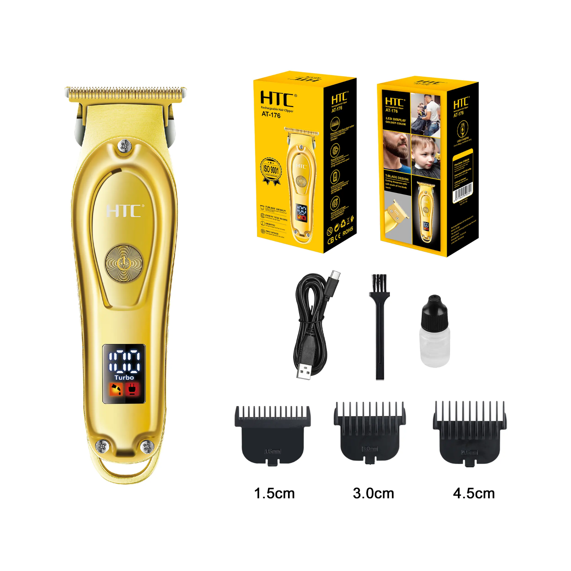 Picture of HTC AT-176 Beard Trimmer and Hair Clipper for Men