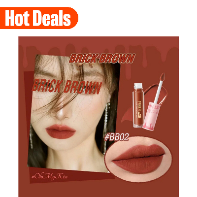 Picture of PinkFlash Lipstick #BB02 (Brick Brown) Melting Matte Waterproof Lipcream - 2.3g