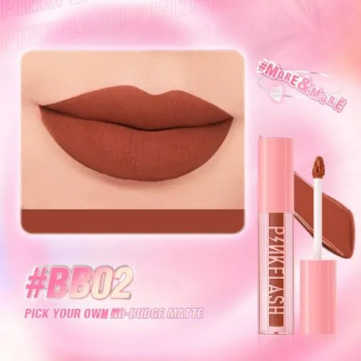 Picture of PinkFlash Lipstick #BB02 (Brick Brown) Melting Matte Waterproof Lipcream - 2.3g