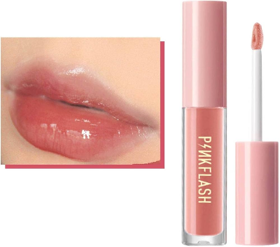 Picture of PinkFlash Lip Gloss #G01 Petal (Nudee Peach) Ever Glossy Moist Lip Gloss - 2.3g