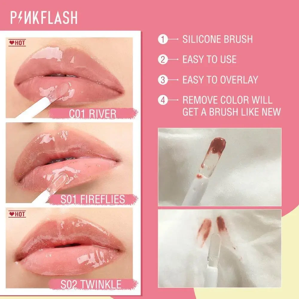 Picture of PinkFlash Lip Gloss #G02 Shelter (Nudee Rose) Ever Glossy Moist Lip Gloss - 2.3g