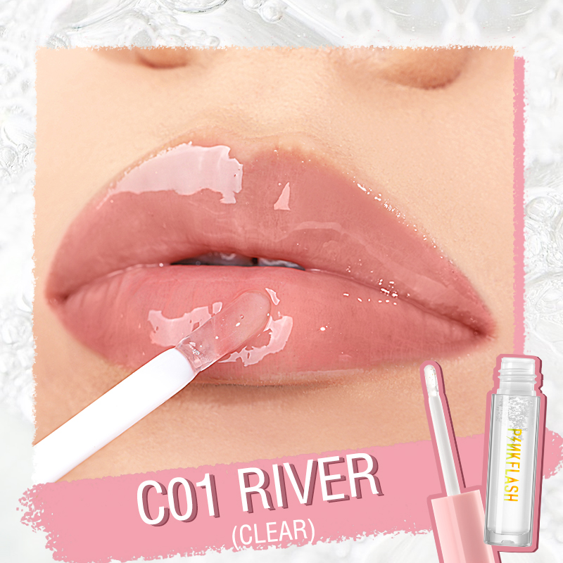 Picture of PinkFlash Lip Gloss #C01 River (Clear) Ever Glossy Moist Lip Gloss - 2.3g