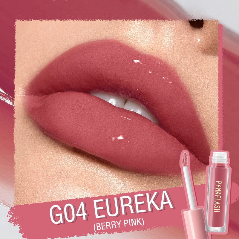 Picture of PinkFlash Lip Gloss #G04 Eureka (Berry Pink) Ever Glossy Moist Lip Gloss - 2.3g