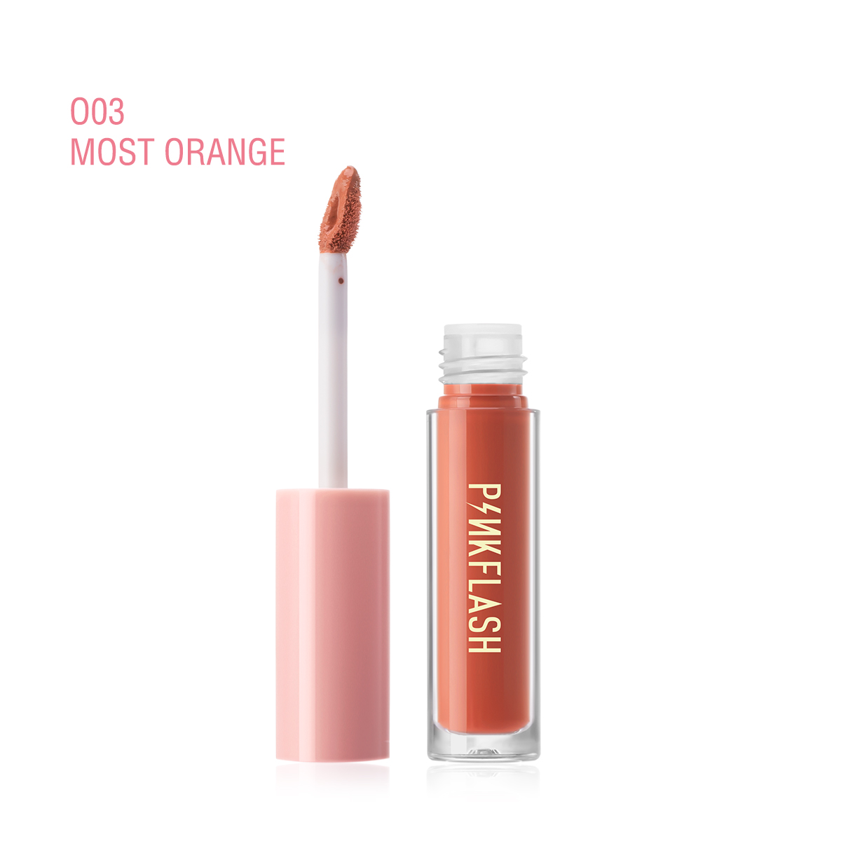Picture of PinkFlash Lipstick #O03 Most Orange (Orange Red) Melting Matte Waterproof Lipcream - 2.3g