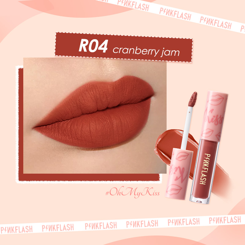 Picture of PinkFlash Lipstick #R04 Berry Red - Melting Matte Waterproof Lipcream - 2.3g