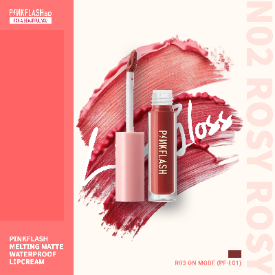 Picture of PinkFlash Lipstick #R03 On Mode (True Red) Melting Matte Waterproof Lipcream - 2.3g