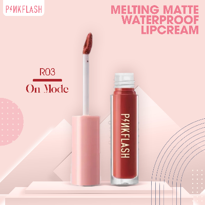 Picture of PinkFlash Lipstick #R03 On Mode (True Red) Melting Matte Waterproof Lipcream - 2.3g