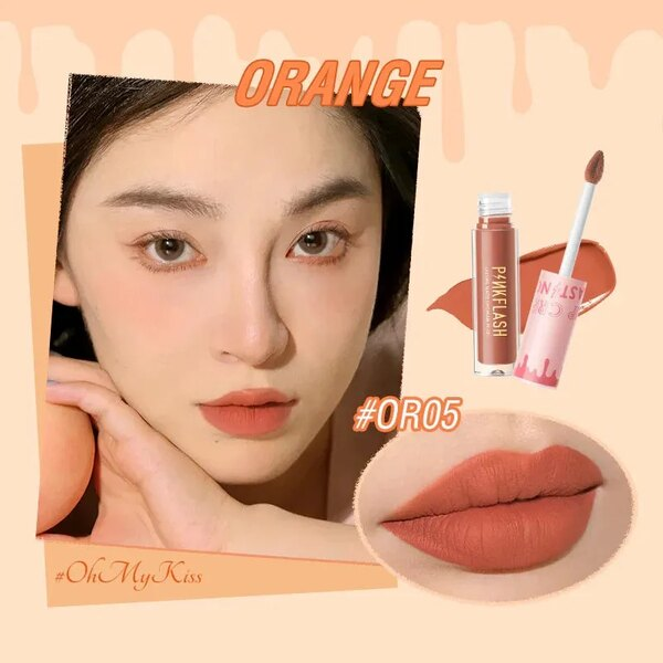 Picture of PinkFlash Lipstick #OR05 (Orange) Melting Matte Waterproof Lipcream - 2.3g