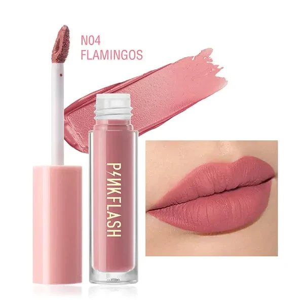 Picture of PinkFlash Lipstick #N04 Flamingos (Nudee Purple) Melting Matte Waterproof Lipcream - 2.3g