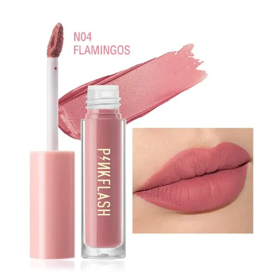 Picture of PinkFlash Lipstick #N04 Flamingos (Nudee Purple) Melting Matte Waterproof Lipcream - 2.3g