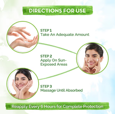 Picture of Mamaearth Vitamin C Daily Glow Sunscreen with Vitamin C & Turmeric for Sun Protection & Glow - 50 g