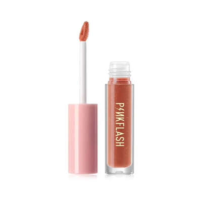 Picture of PinkFlash Lip Gloss #S04 Vertigo (Warm orange with gold shimmer) Ever Glossy Moist Lip Gloss - 2.3g