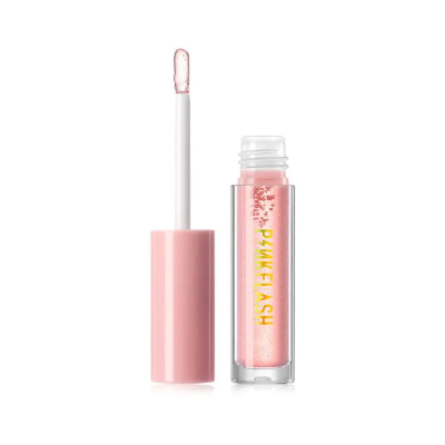 Picture of PinkFlash Lip Gloss #S02 Twinkle (Clear coral with gold & pink sparkle) Ever Glossy Moist Lip Gloss - 2.3g