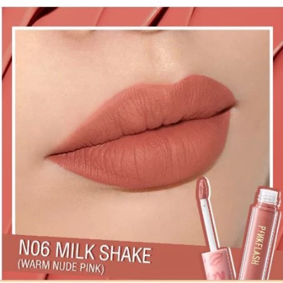 Picture of PinkFlash Lipstick #N06 Milk Shade (Warm Nudee Pink) Melting Matte Waterproof Lipcream - 2.3g