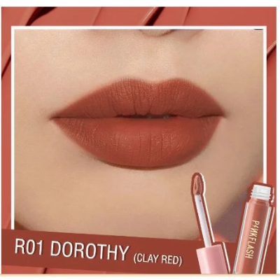 Picture of PinkFlash Lipstick #R01 Dorothy (Clay Red) Melting Matte Waterproof Lipcream - 2.3g