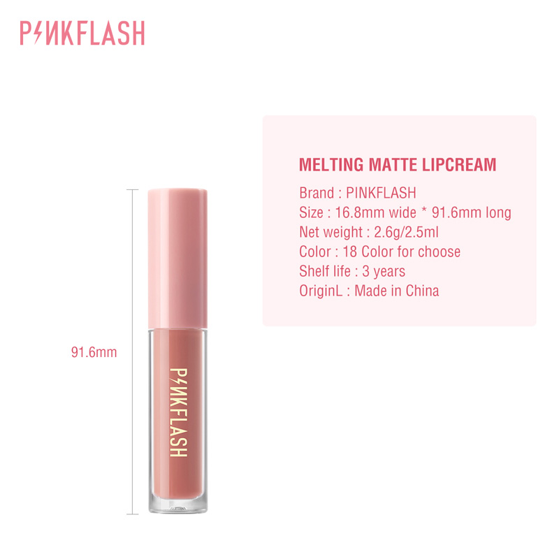 Picture of PinkFlash Lipstick #R01 Dorothy (Clay Red) Melting Matte Waterproof Lipcream - 2.3g