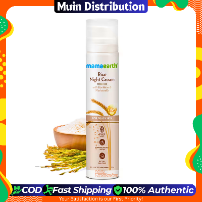 Picture of Mamaearth Rice Night Cream With Rice Water & Niacinamide for Glass Skin - 50g