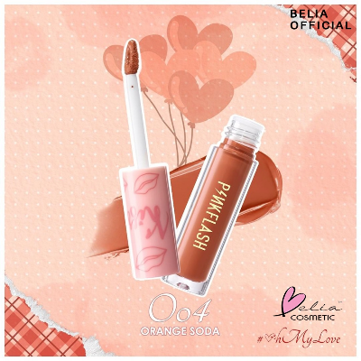 Picture of PinkFlash Lipstick #O04 Orange Soda (Orange Red) Melting Matte Waterproof Lipcream - 2.3g