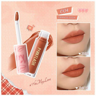 Picture of PinkFlash Lipstick #O04 Orange Soda (Orange Red) Melting Matte Waterproof Lipcream - 2.3g