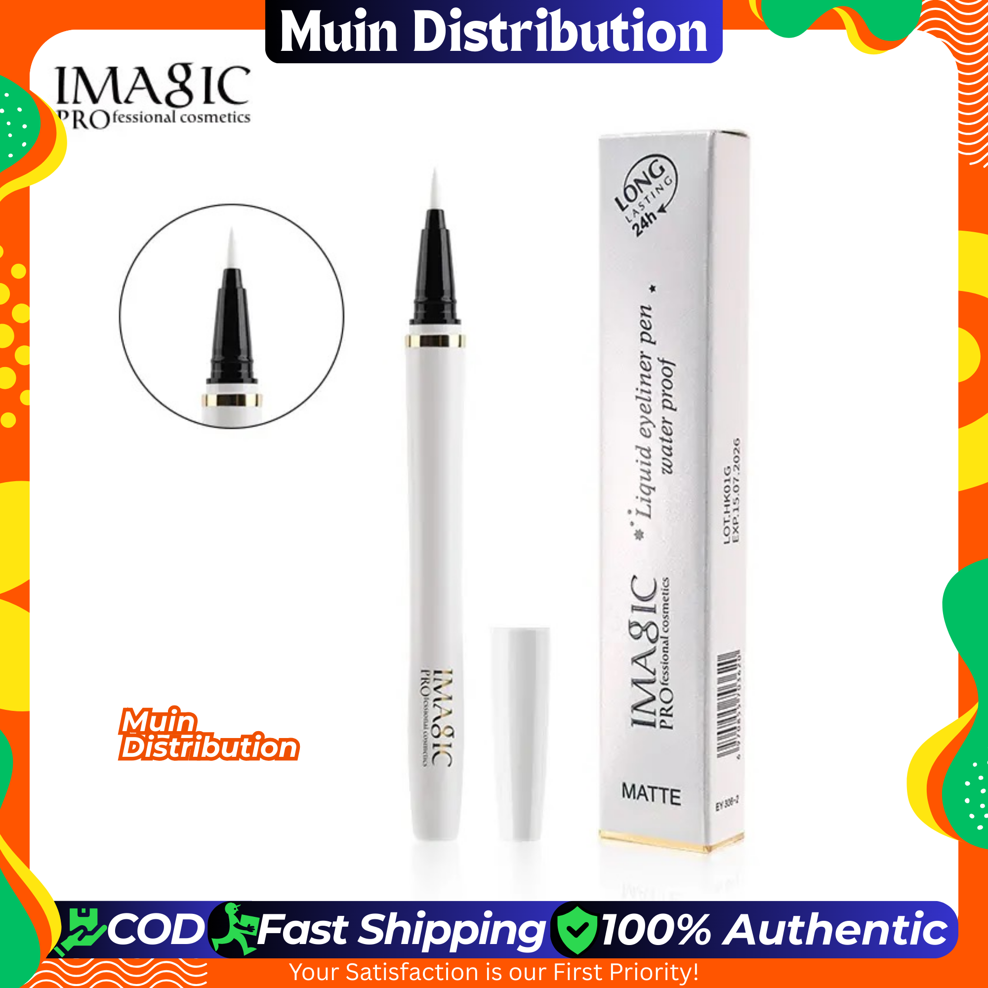 Picture of IMAGIC Liquid Eyeliner Pen Waterproof  - White