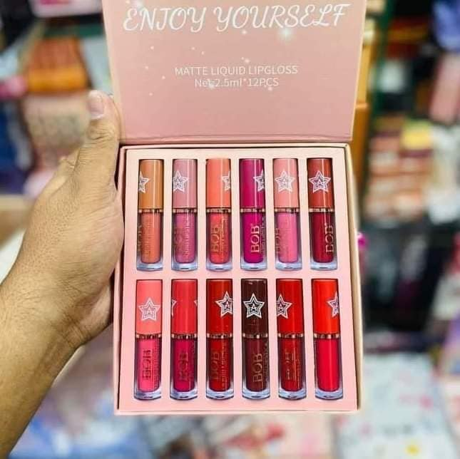 Picture of BOB Enjoy Yourself Matte Liquid 12 Color Lip Gloss Set