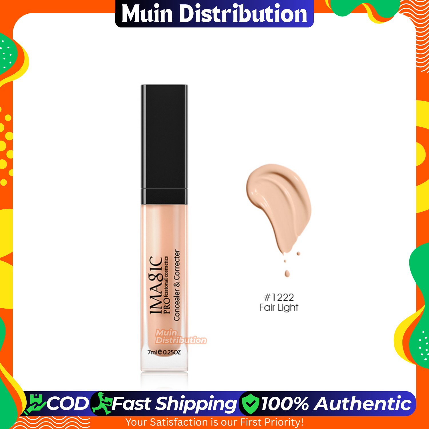 Picture of IMAGIC Liquid Concealer & Corrector - Full Coverage, Waterproof, Remove Dark Circle Blemish - 7ml