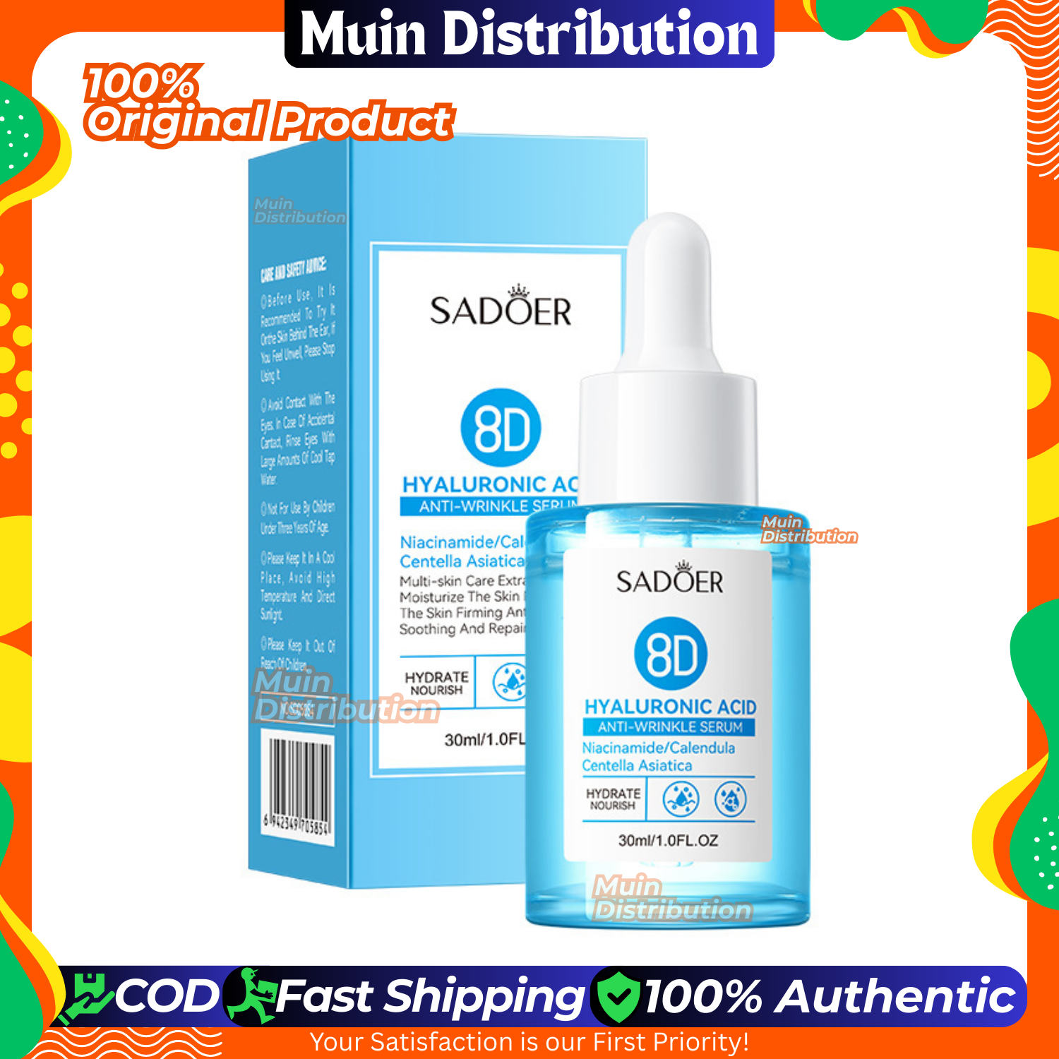 Picture of SADOER 8D Hyaluronic Acid Serum Anti-Aging Repair Serum Anti-Wrinkle Deep Nourish Firming Skin Essence - 30ml