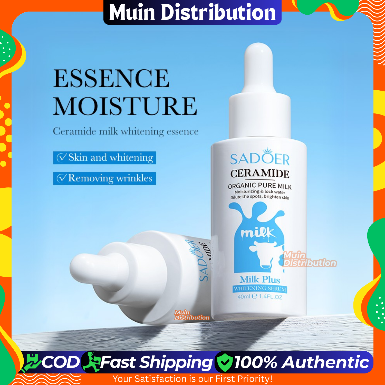 Picture of Sadoer Ceramide Organic Milk Plus Whitening Serum - 40ml