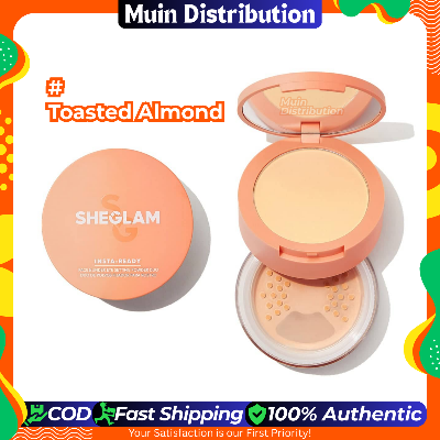 Picture of SHEGLAM Insta-Ready Face & Under Eye Setting Powder Duo #Toasted Almond