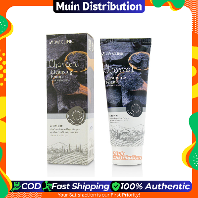 Picture of 3W Clinic Charcoal  Cleansing Foam - 100ml
