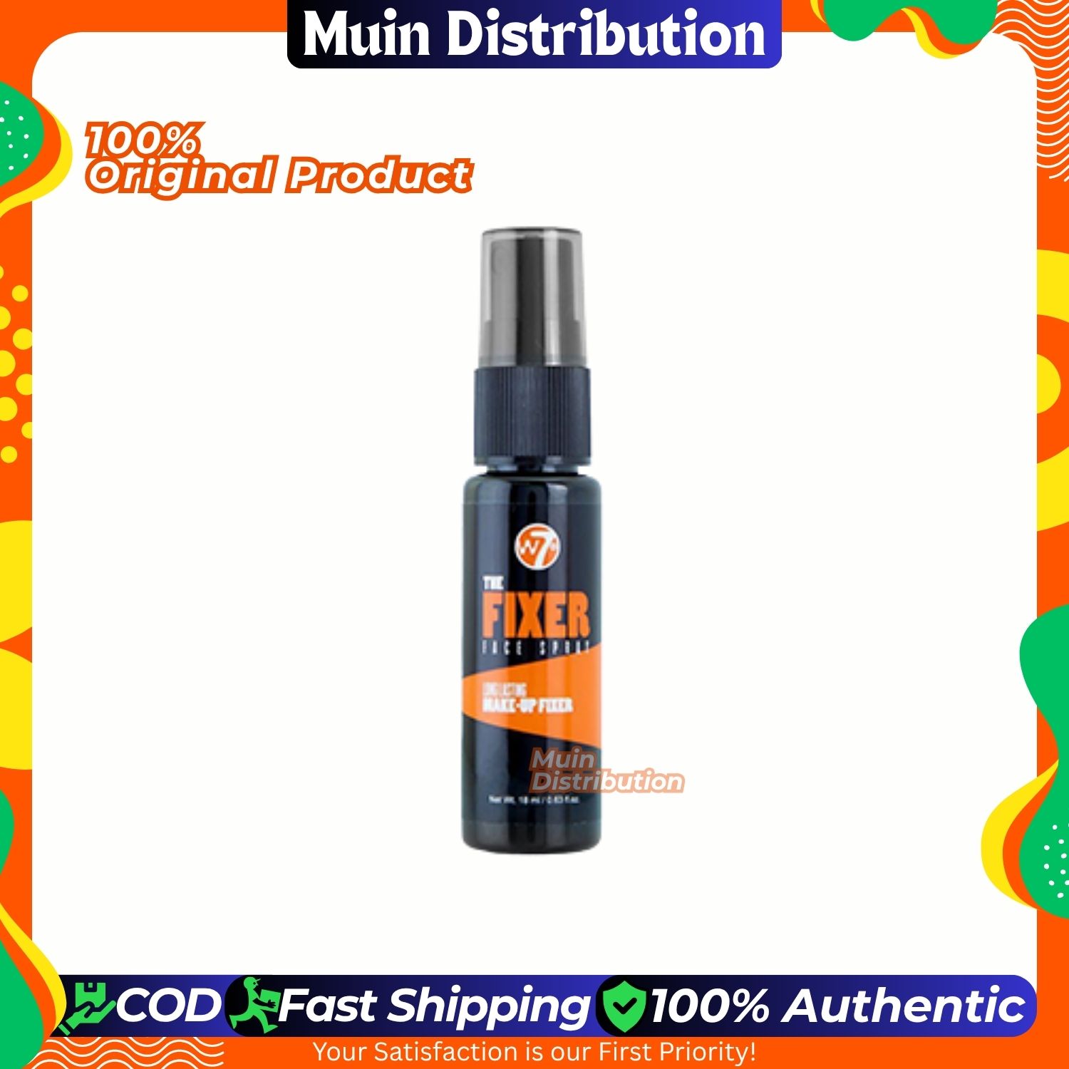 Picture of w7 The Fixer Face Spray  Long Lasting MakeUp Setting Spray - 18ml