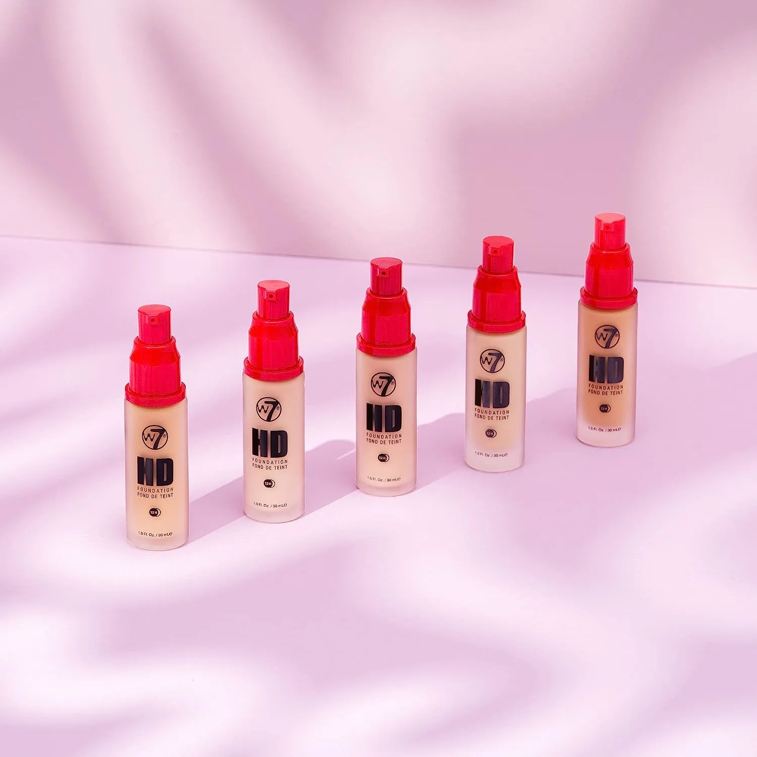 Picture of W7 HD Foundation Rich and Creamy Matte Formula Medium Lasting Coverage Cruelty Free, Vegan Liquid Foundation-30ml