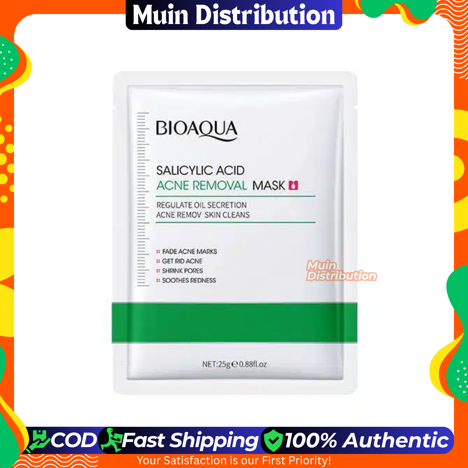Picture of Bioaqua Salicylic Acid Acne Removal Sheet Mask – 25g