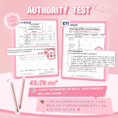 Picture of PinkFlash #02 (Natural Brown) Waterproof Eyebrow Pencil