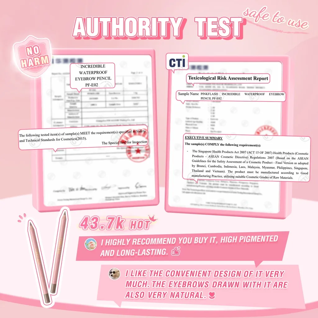 Picture of PinkFlash #01 (Latte Brown) Waterproof Eyebrow Pencil