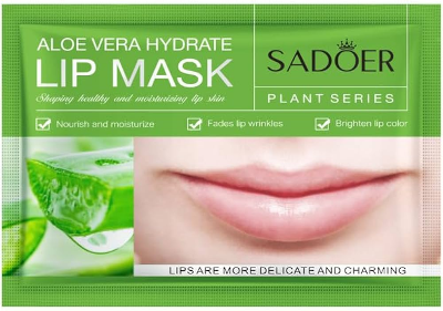 Picture of SADOER Aloe Vera Hydrating and Nourishing Lip Mask with Niacinamide and Aloe Vera for Soft Lips - 1 Pcs