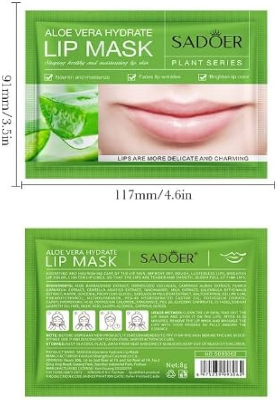 Picture of SADOER Aloe Vera Hydrating and Nourishing Lip Mask with Niacinamide and Aloe Vera for Soft Lips - 1 Pcs