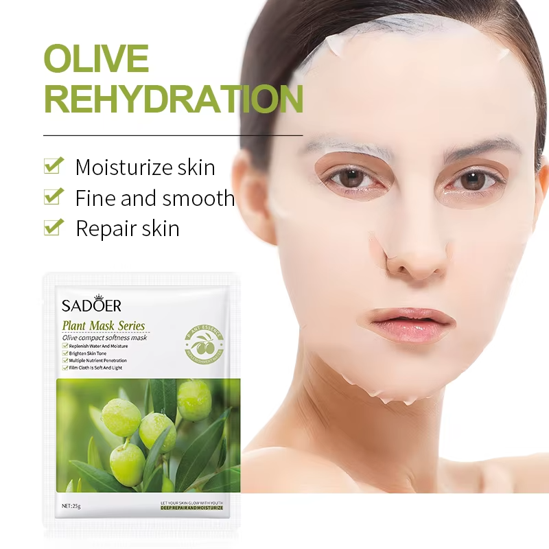 Picture of SADOER Plant Olives Compact Softness Facial Mask Deep Repair and Moisturizing Sheet Mask - 1Pcs
