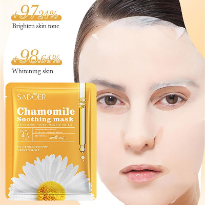 Picture of SADOER Chamomile Soothing Facial Mask Deep Hydrating Nourishing Sheet Mask - 1Pcs