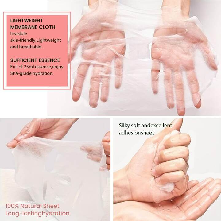 Picture of SADOER Strawberry Tender Skin Facial Mask Deep Hydrating Nourishing Face Sheet Mask - 1Pcs